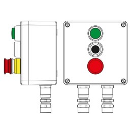 Пост управления взрывозащищенный из полиэстера CPE-P-03-(1xLR(250)-P1G(11)-1xP3E(11))-2xKA2MHK(C)1Ex d e IIC Т5 Gb / Ex tb IIICT95град.C Db IP66/КЗ DKC 2231.051.22.11L