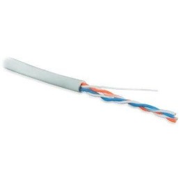 Витая пара UTP U/UTP категория 5е 2 пары 24 AWG серый PVC (500м) 42053 Hyperline