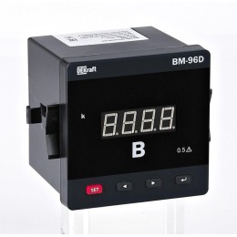 Вольтметр цифровой ВМ-96D 1ф вх. 600В 96х96мм LED-дисплей DEKraft 50370DEK