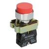 Кнопка LAY5-BL42 без подсветки красн. 1р IEK BBT71-BL-K04