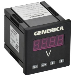 Вольтметр цифровой щитовой 1ф 72х72 LED GENERICA IDV11-5-1-0-LED-G