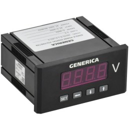 Вольтметр цифровой щитовой 1ф 48х96 LED GENERICA IDV41-5-1-0-LED-G