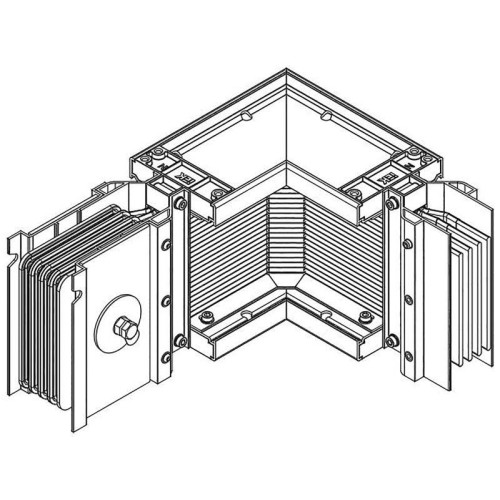 Секция угловая правая н/2 800А Al 3L+N+PER НК IP55 тран. IEK LB-0800A4-25-F-LRF