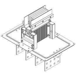 Секция фланцевая Тип1 1000А Al 3L+N+PER НК IP55 тран. IEK LB-1000A4-25-F-F1