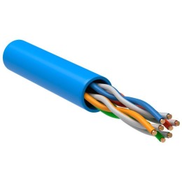 Кабель витая пара U/UTP кат.5E 4х2х24AWG solid PVC син. (305м) (м) ITK LC1-C5E04-113