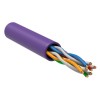 Кабель витая пара U/UTP кат.5E 4х2х24AWG solid LSZH фиолет. (уп.305м) ITK LC1-C5E04-126