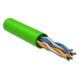 Кабель витая пара U/UTP кат.6 4х2х23AWG solid LSZH зел. (305м) (м) ITK LC1-C604-122