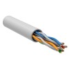 Кабель витая пара U/UTP кат.6 4х2х23AWG solid LSZH бел. (305м) (м) ITK LC1-C604-128