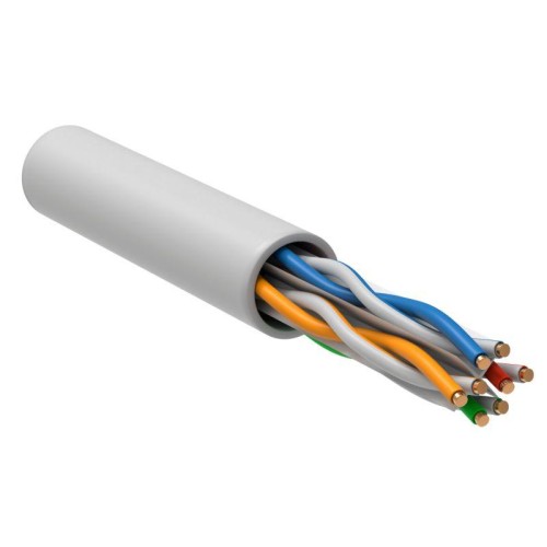 Кабель витая пара U/UTP кат.6 4х2х23AWG solid LSZH бел. (305м) (м) ITK LC1-C604-128