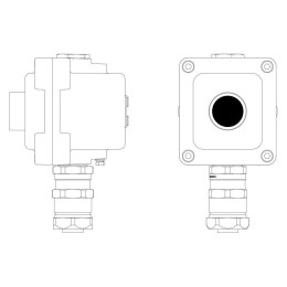 Пост управления взрывонепроницаемый из алюминия LCSD-01-B-MC-P1B(11)x1-PCMB-KAEPM3MHK-26 DKC LCSD21000024