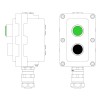 Пост управления взрывонепроницаемый из алюминия LCSD-02-B-MC-L1G(220)x1-P1B(11)x1-PCMB-KAEPM3MHK-26 DKC LCSD21000088