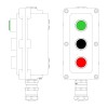 Пост управления взрывонепроницаемый из алюминия LCSD-03-B-MC-L1G(220)x1-P1B(11)x1-P1R(11)x1-PCMB-KAEPM3MHK-20 DKC LCSD21000122