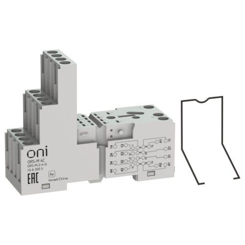 Розетка трехъярусная ORS-M для реле ORM 4C ONI ORS-M-2-4-G