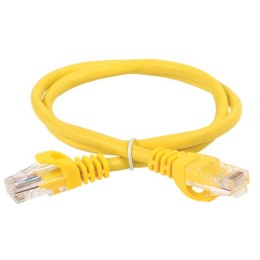 Патч-корд кат.6 UTP PVC 2м желт. ITK PC05-C6U-2M