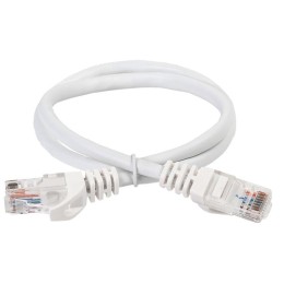 Патч-корд кат.5E UTP PVC 15м бел. ITK PC08-C5EU-15M