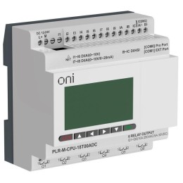 Контроллер программируемый логический (микро ПЛК) PLR-M. CPU DI12/DO06(T) 24В DC ONI PLR-M-CPU-18T00ADC