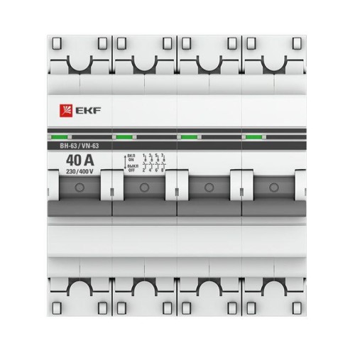 Выключатель нагрузки 4п 40А ВН-63 PROxima EKF SL63-4-40-pro