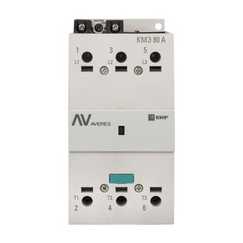 Контактор КМЭ 80А кат. 230В AC AVERES EKF ctr-s-80-00-230-av