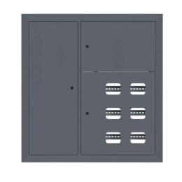 Щит этажный 6кв. слаботочка слева RAL7024 (1000х950х150) PROxima EKF mb29-v-6z-ral7024