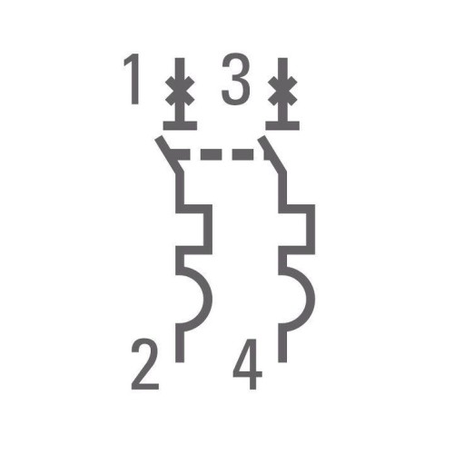 Выключатель автоматический модульный 2п C 1А 4.5кА ВА 47-63 PROxima EKF mcb4763-2-01C-pro