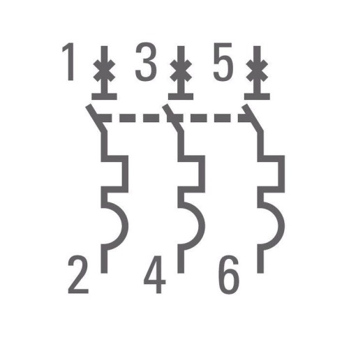 Выключатель автоматический модульный 3п C 1А 4.5кА ВА 47-63 PROxima EKF mcb4763-3-01C-pro