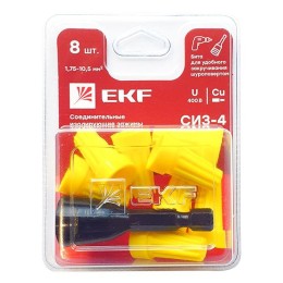 Соединитель проводов СИЗ-4 1.75-10.5кв.мм (блист.8шт) EKF plc-cc-6-b