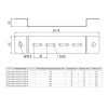 Скоба подвеса нижняя 600мм EKF pn600