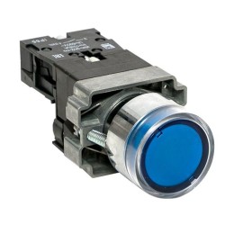 Кнопка BA61 с подсветкой 230В син. NO IP65 PROxima EKF xb2-bw61-230-65